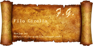 Filo Gizella névjegykártya